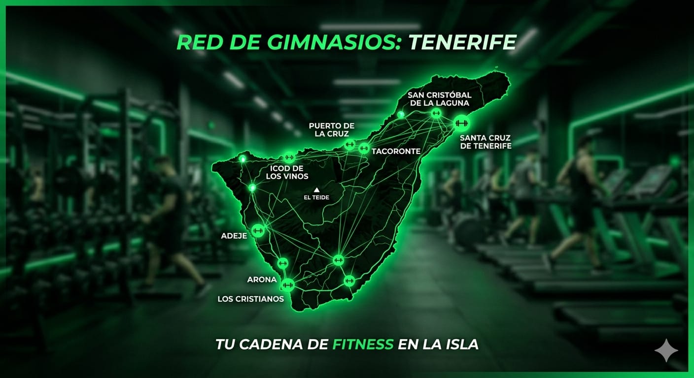 Mapa de Tenerife con puntos de expansión