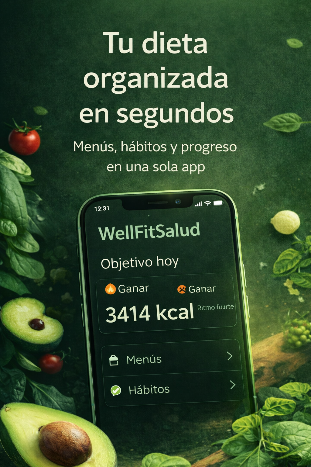 Promoción visual de WellFitSalud